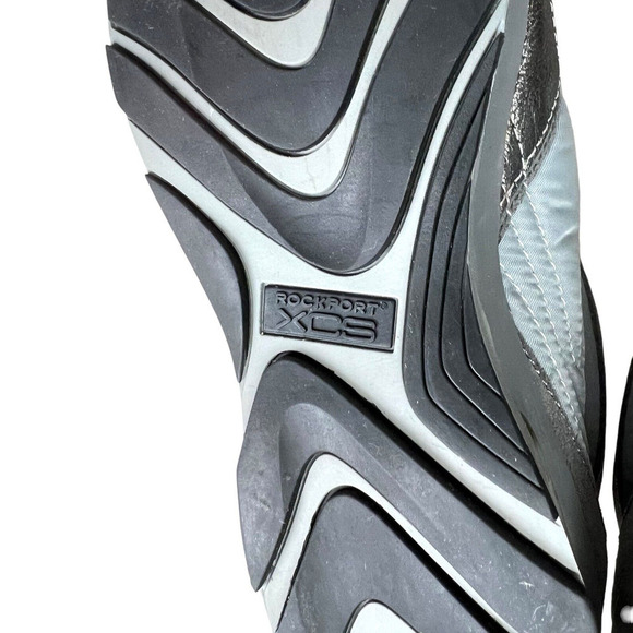 Rockport XCS Sneaker Suede Mesh Lace Up Low Top Rubber Soles Gray Women Size 7.5 - Picture 9 of 9